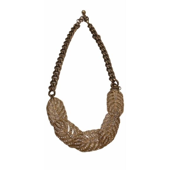 Lulu Frost Crystal Feather Necklace - Picture 3 of 6